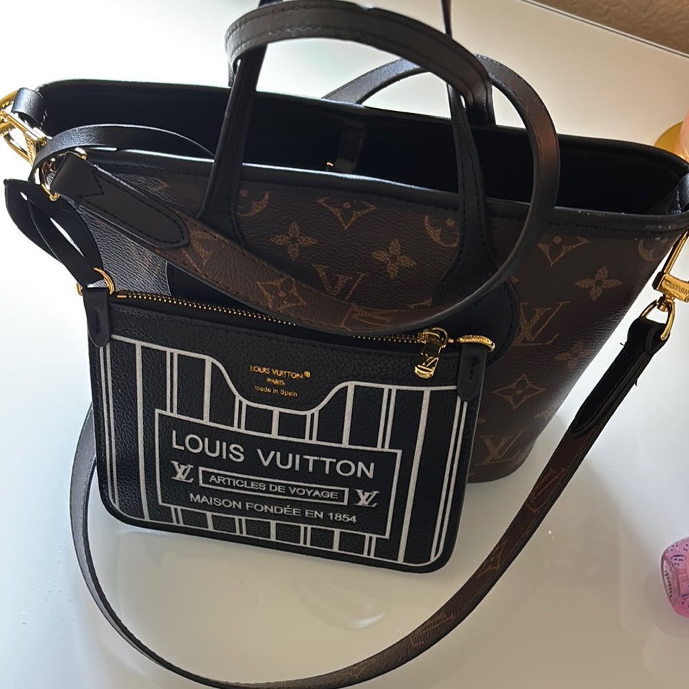 Louis Vuitton Black and Brown Women's Bag